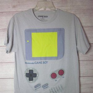 Nintendo Gameboy Gray T-shirt Medium Short Sleeve 100% Cotton